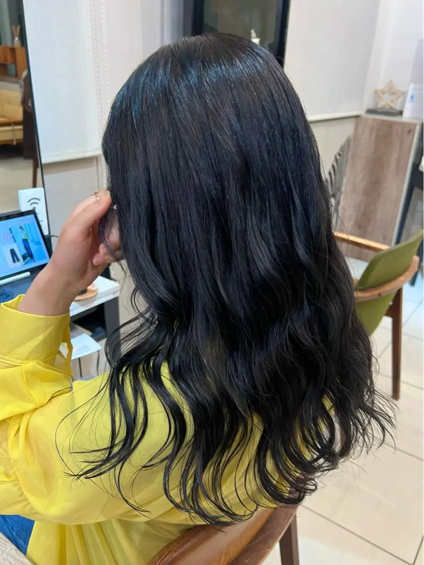 ロング カラー かわの ももな 💜ྀིのヘアスタイル