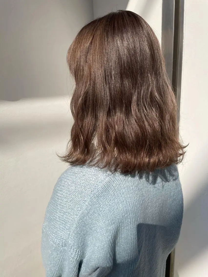 ミディアム カラー ラベンダーカラー カット ヘアカラー トリートメント 中目黒🌼 🌼ハナのヘアスタイル