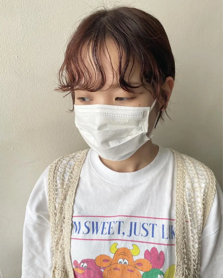 ショート パーマ ニュアンスパーマ 🌸透明感艶 カラー🌸Yuukiのヘアスタイル