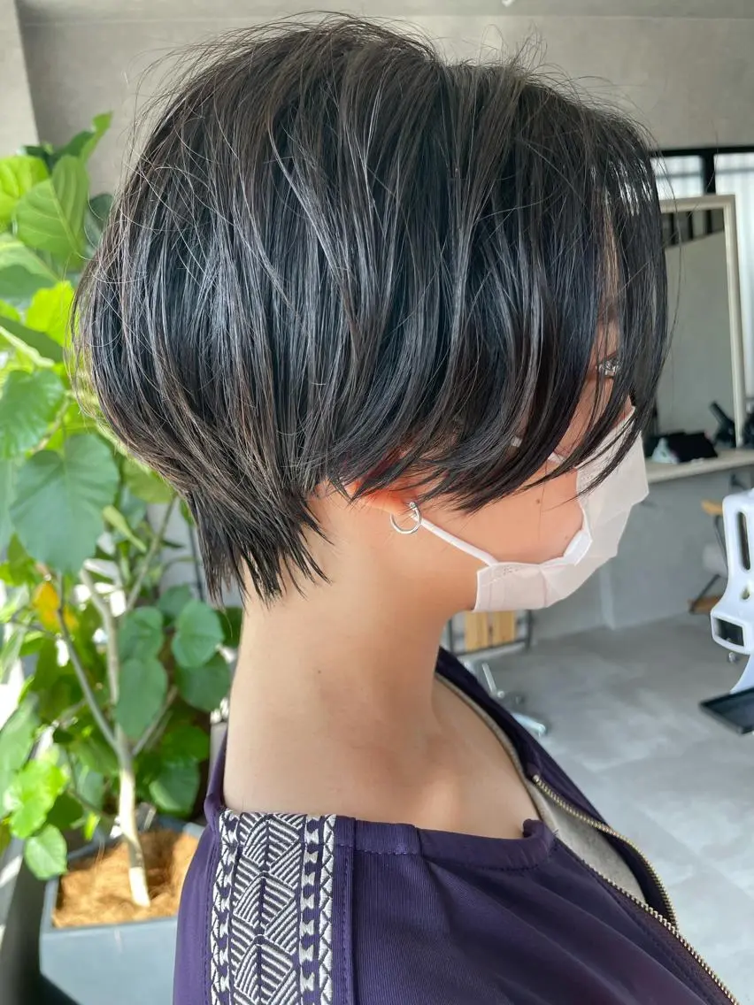ショート カット ヘアカラー 河原 亮のヘアスタイル