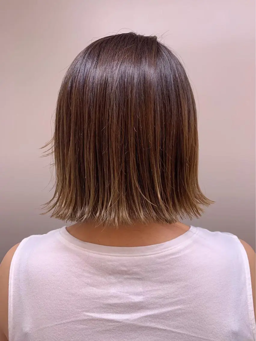 ミディアム 透明感♡グレージュ ♡ミルクティー♡のヘアスタイル