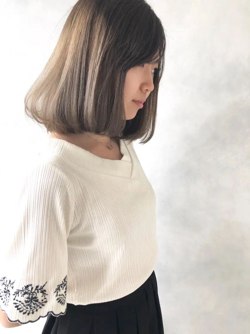 ミディアム ヘアカラー トリートメント 小澤大輔 YOLO hairのヘアスタイル