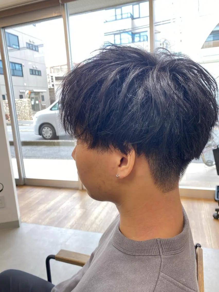 ショート カラー パーマ メンズ 高橋 一樹のヘアスタイル