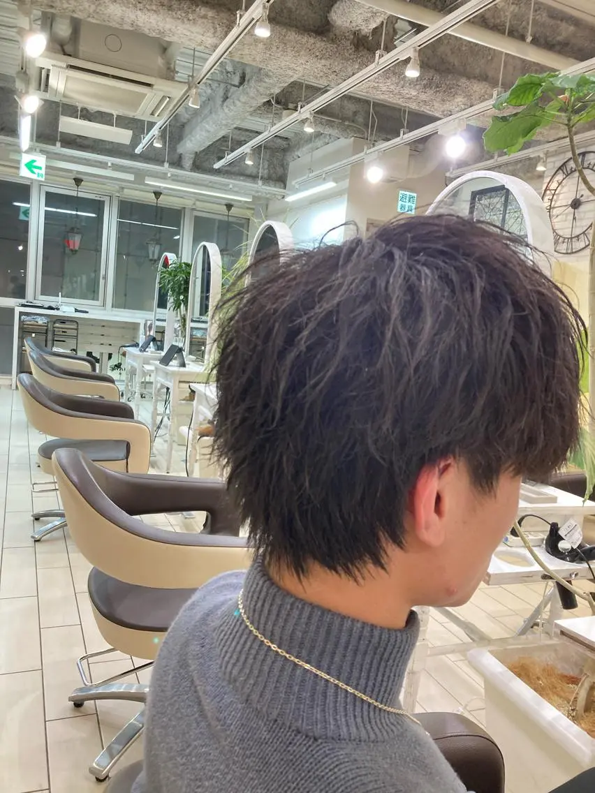 パーマ メンズ 可愛い顔周りカット お任せください✨中川のヘアスタイル
