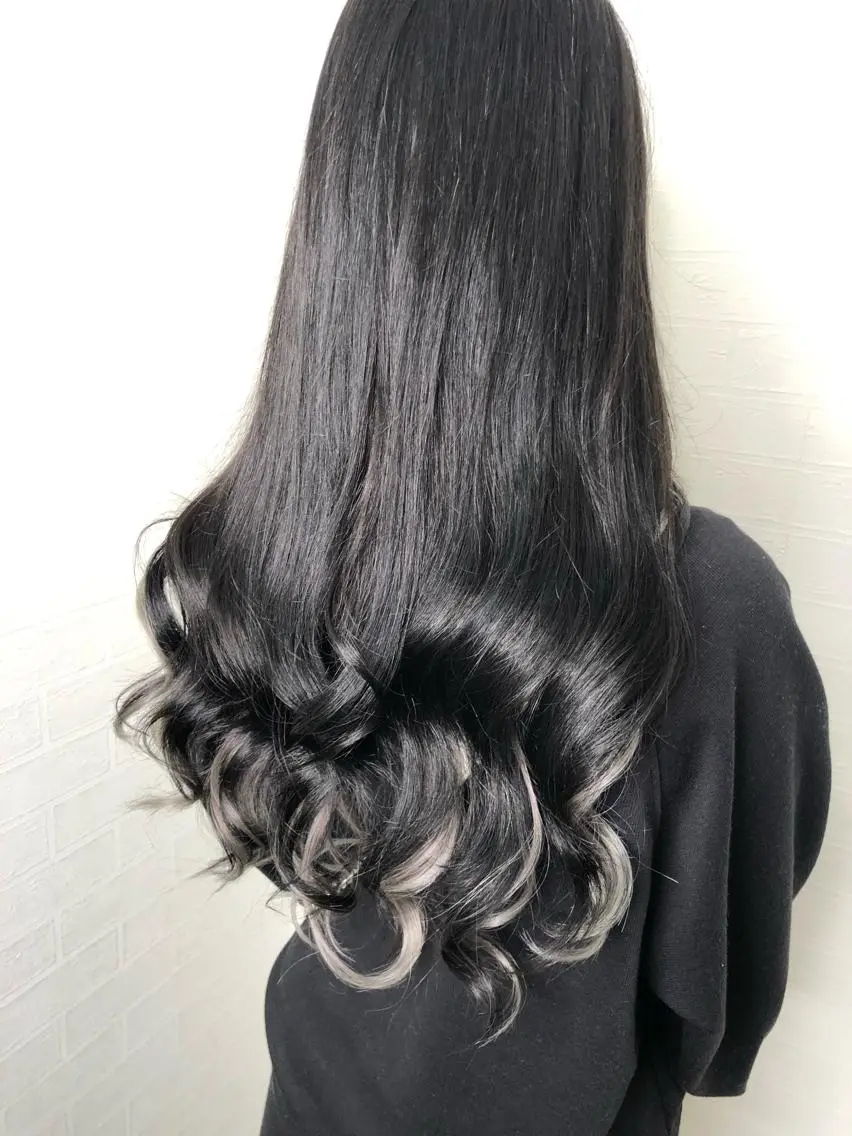 セミロング エクステ 髪質改善ストレートo rメンズスタイル今岡のヘアスタイル
