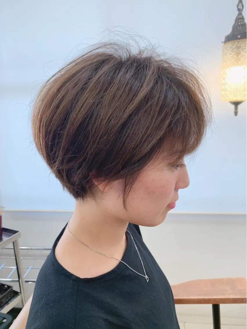 ショート くせ毛 ショートヘア カット 前田 勇貴のヘアスタイル