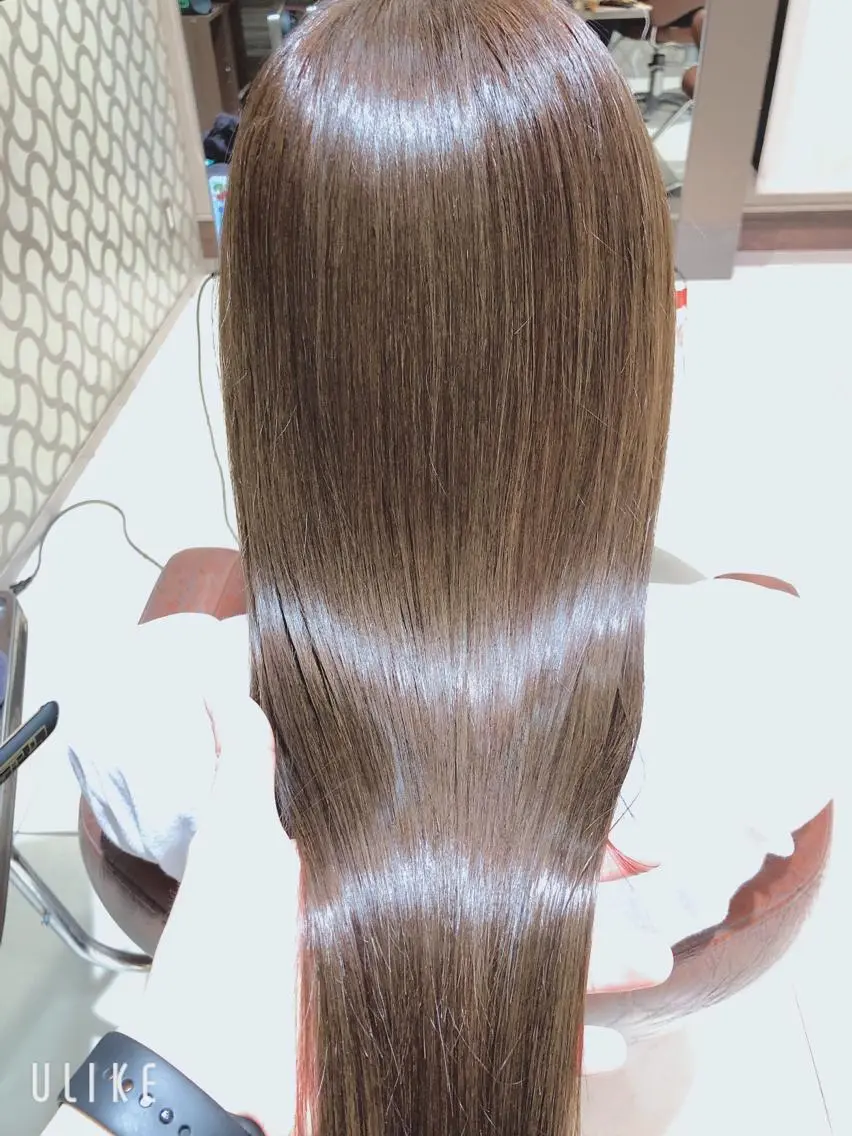ロング カラー パーマ 髪質改善 ヘアカラー トリートメント AI 高田馬場店のヘアスタイル