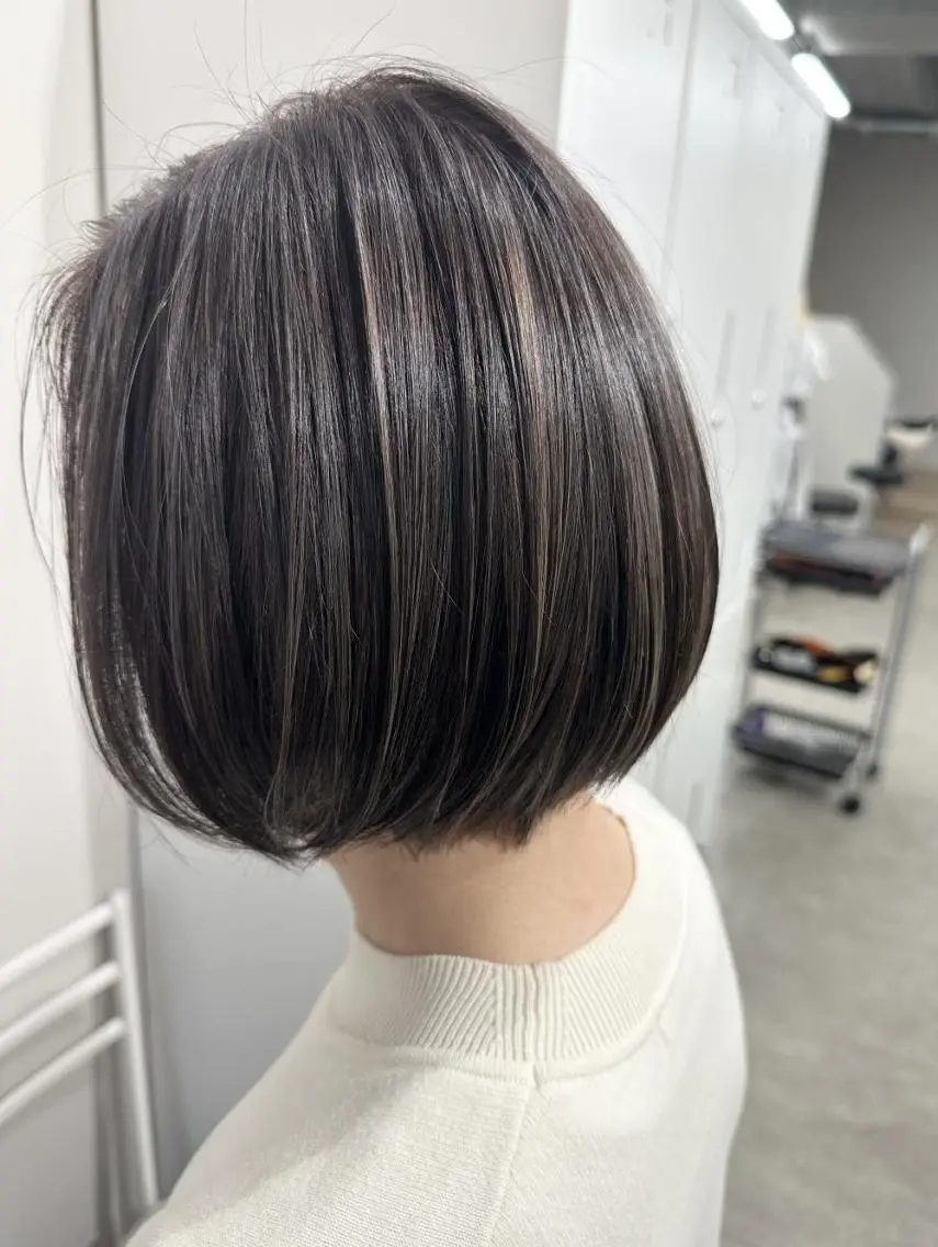 ショート カット ヘアカラー トリートメント ✨【公式】 juhl.横浜✨のヘアスタイル