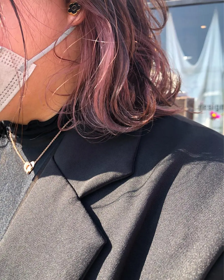 ミディアム カラー デザインカット🎨 ボブ🫟おざきのヘアスタイル