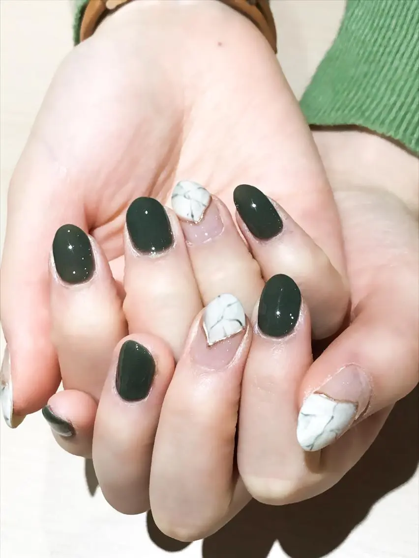 ネイル 大理石ネイル(マーブル) Nyanco Nailのネイルデザイン