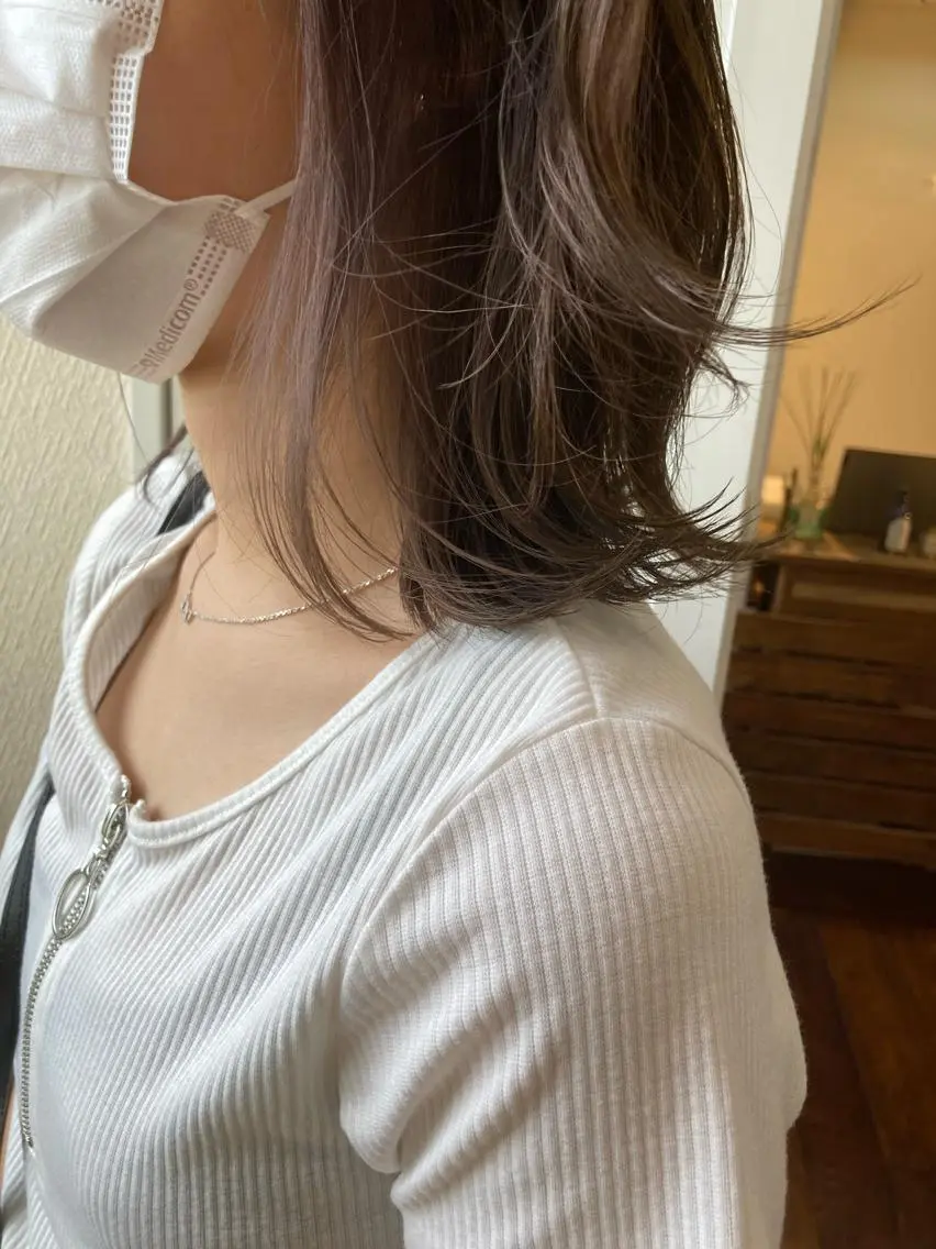 ミディアム カラー カット ヘアカラー 小木曽智美 /ボブ/ショートのヘアスタイル
