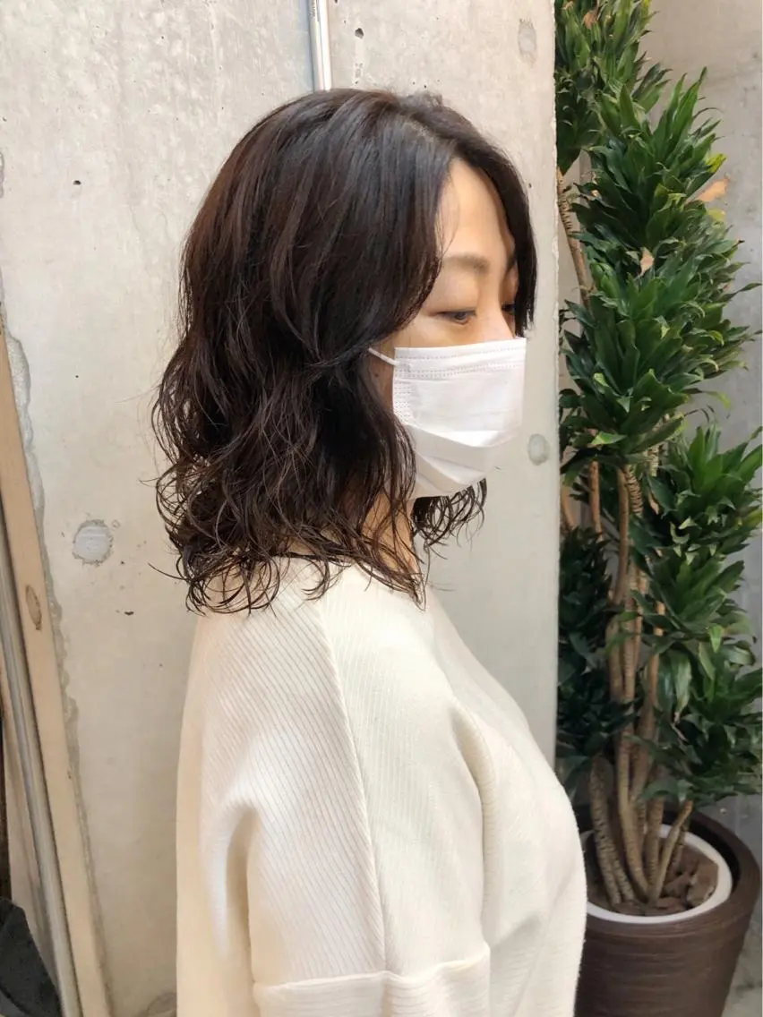 ミディアム パーマ ミディアムパーマ HIROKI ”博多 /ボブのヘアスタイル