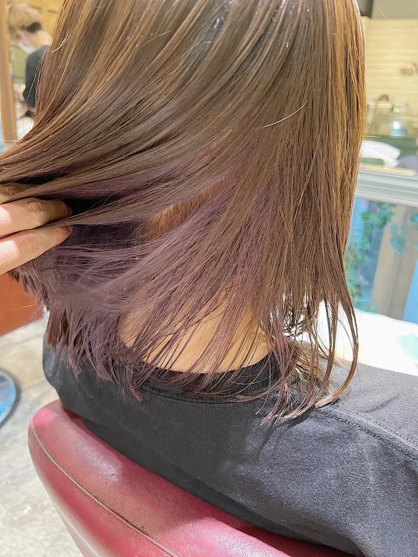 ミディアム トリートメント ハイライト／レイヤー 木下翔太のヘアスタイル