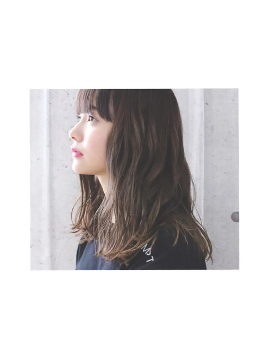 セミロング カラー パーマ カット ヘアカラー トリートメント ワタベ ハヤト/ トップデザイナーのヘアスタイル