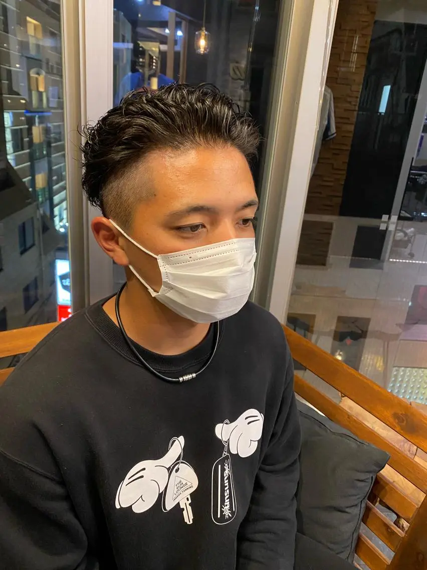 ショート パーマ ヘアアレンジ メンズ men'slapis YUTOのヘアスタイル