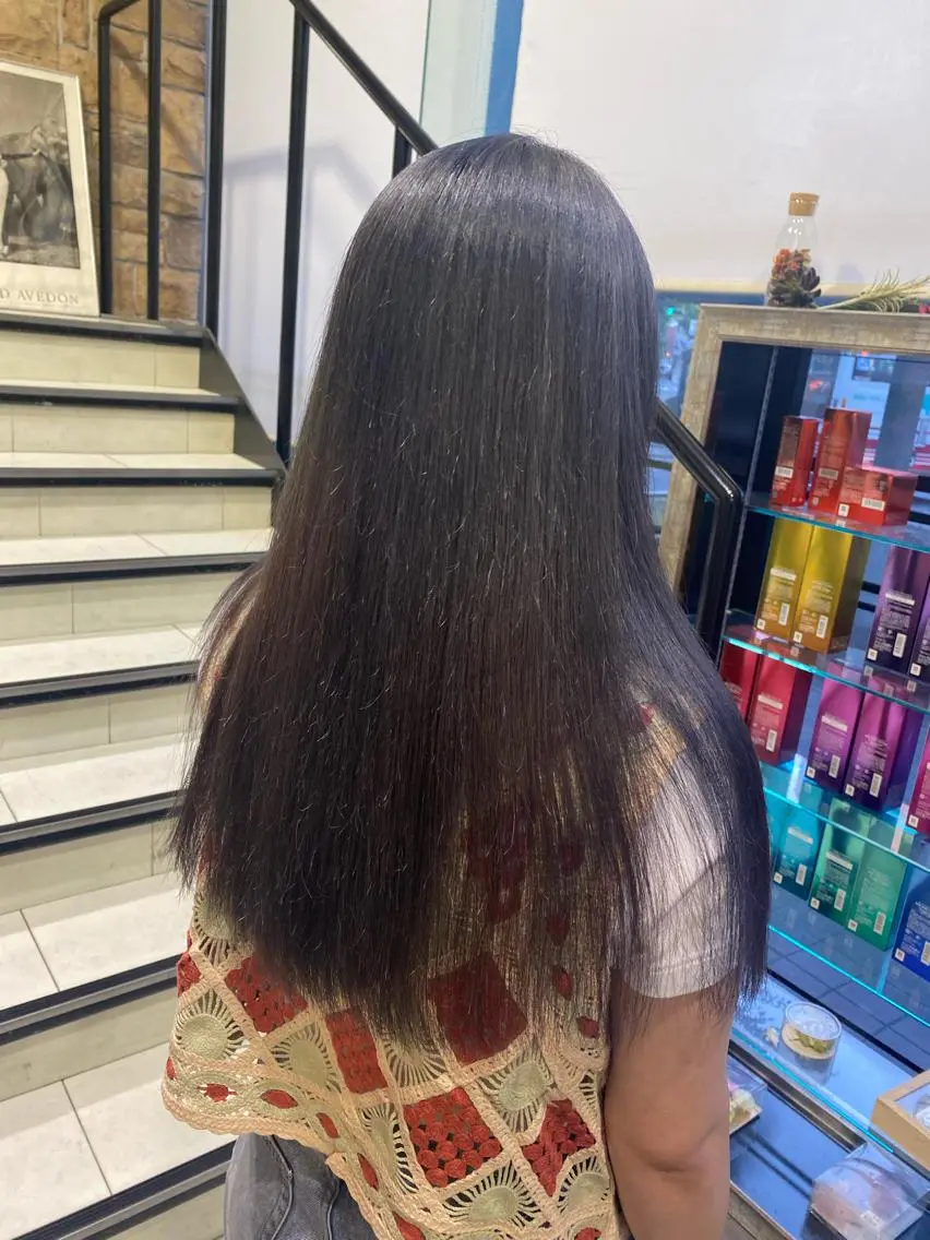 ロング カラー ヘアアレンジ TSUNA 🌙 Lim 五反田のマツエク・マツパデザイン