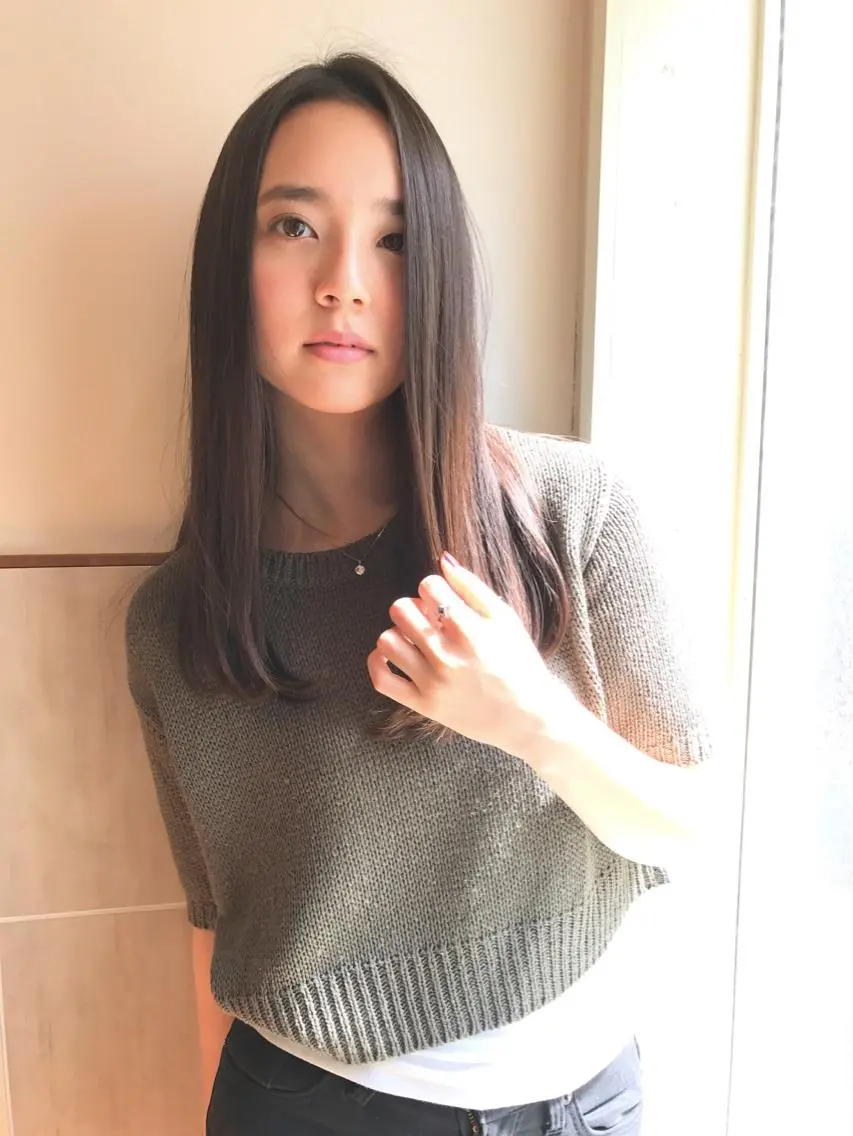 セミロング やまだ まいのヘアスタイル