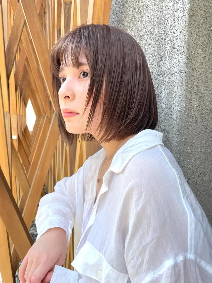 ミディアム カラー パーマ ミディアムパーマ HIBIKI/原宿 ハッシュカット🪄のヘアスタイル