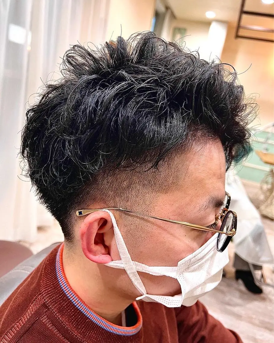 パーマ メンズ カット パーマ トリートメント 新越谷noble店長 松本拓也▶◀*.のヘアスタイル