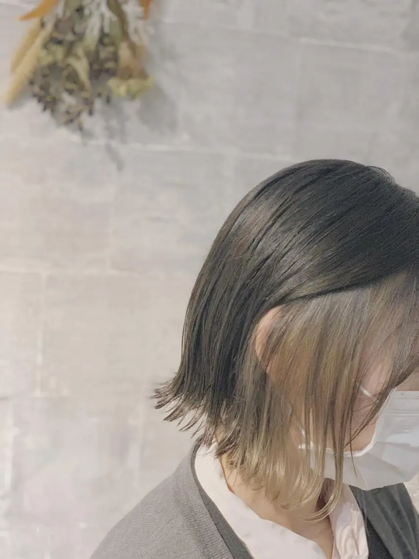 ショート メンズスタイル バレイヤージュ　齋藤のヘアスタイル