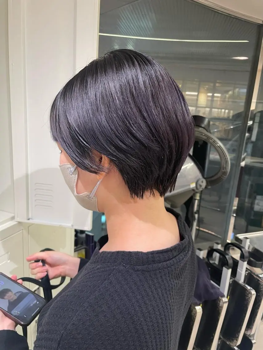 ショート カラー カット 野町好花 レイヤー/髪質改善のヘアスタイル