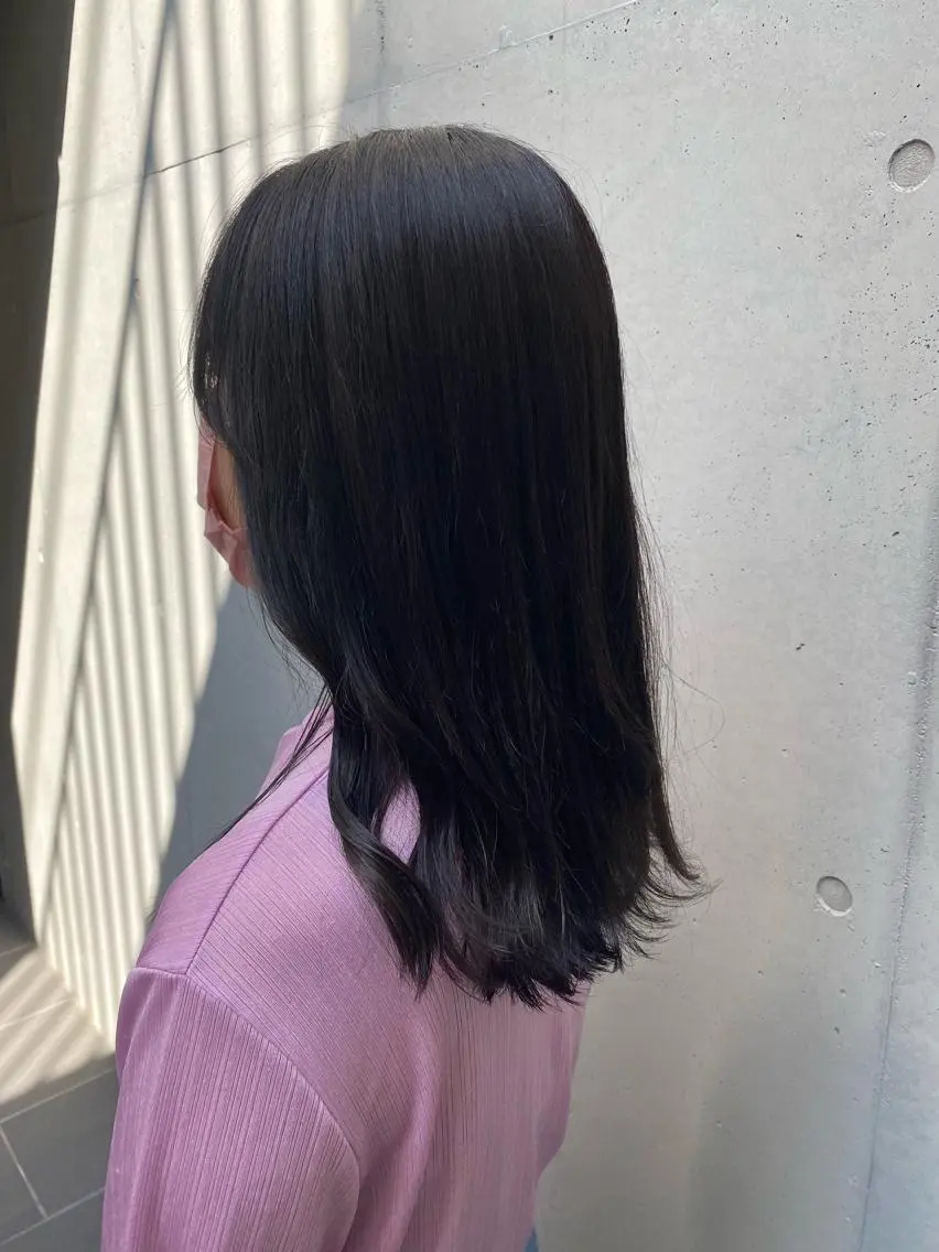 ミディアム カラー ダークグレー ダークグレージュ グレージュ カット ヘアカラー トリートメント ✨透明感カラー✨ 🦖佐々木未来🦕のヘアスタイル
