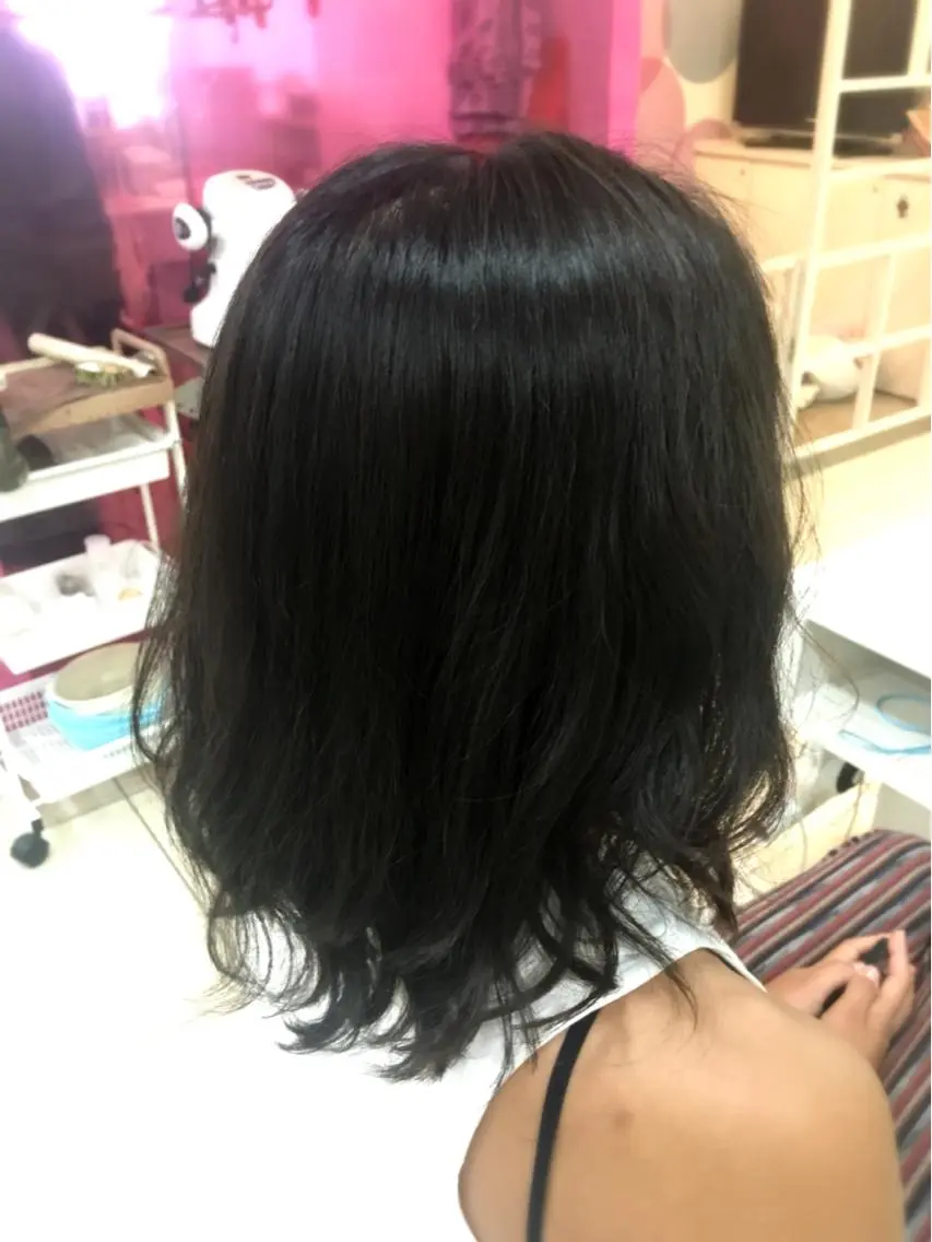 ミディアム カット パーマ 💎髪質改善特化/ 町田莉彩💎のヘアスタイル