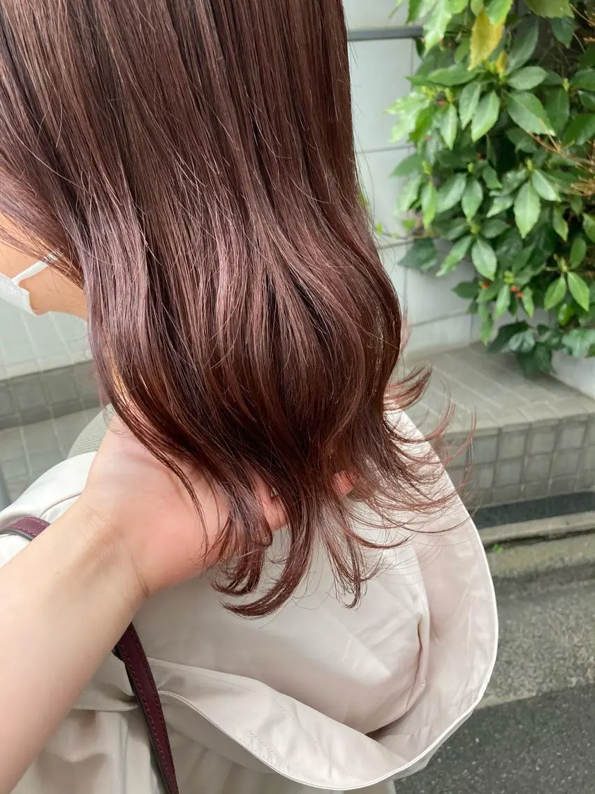 ミディアム ヘアカラー トリートメント ✨色持ちの良い艶 カラー✨蟹江真世のヘアスタイル