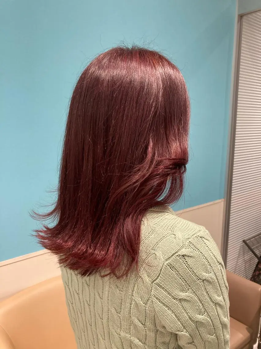 セミロング カラー 1 0のヘアスタイル