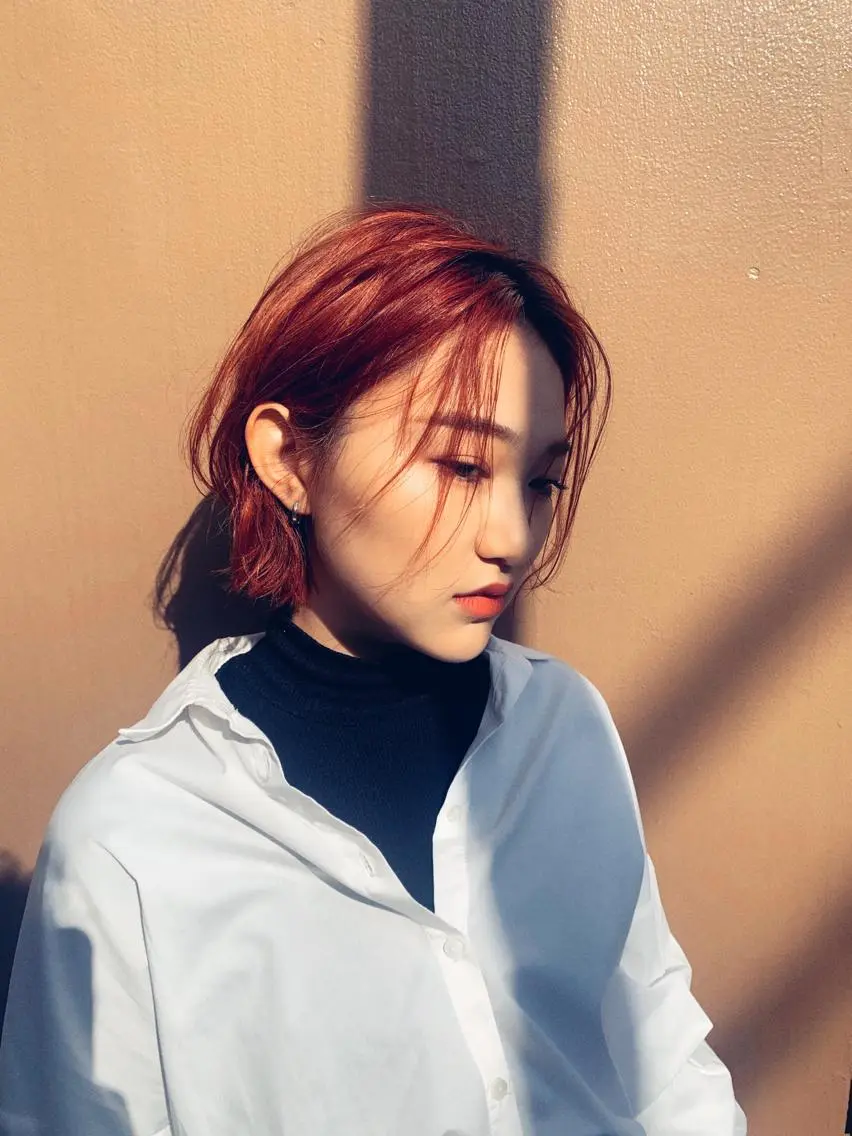 ショート ハイライト 髪質改善 ヘアカラー トリートメント 山本 晶大のヘアスタイル