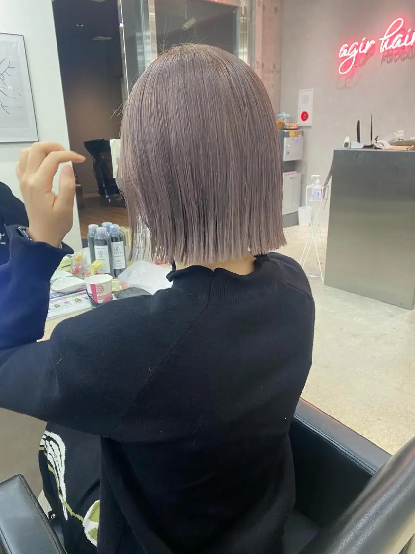 ショート カラー ヘアアレンジ カット ヘアカラー トリートメント 小顔カット/艶 カラー特化♡MIHOのヘアスタイル