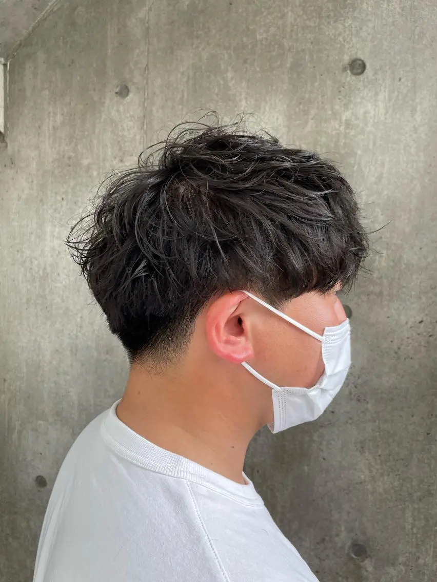パーマ メンズ もりたみかこ 美容師お休み中のヘアスタイル