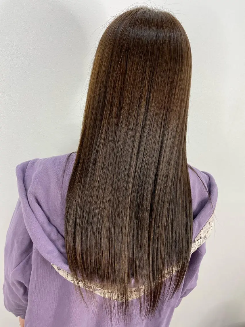 ロング 縮毛矯正 トリートメント 【乾かすだけで革命】 早矢仕正志のヘアスタイル