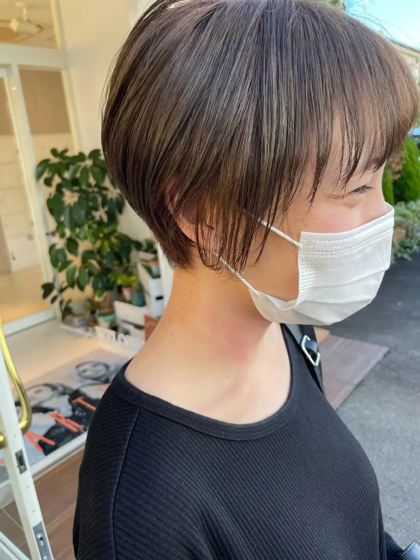 ショート ショートボブ ボブ ショートヘア 鶴岡で縮毛矯正なら お任せ！ハヤシナオミのヘアスタイル