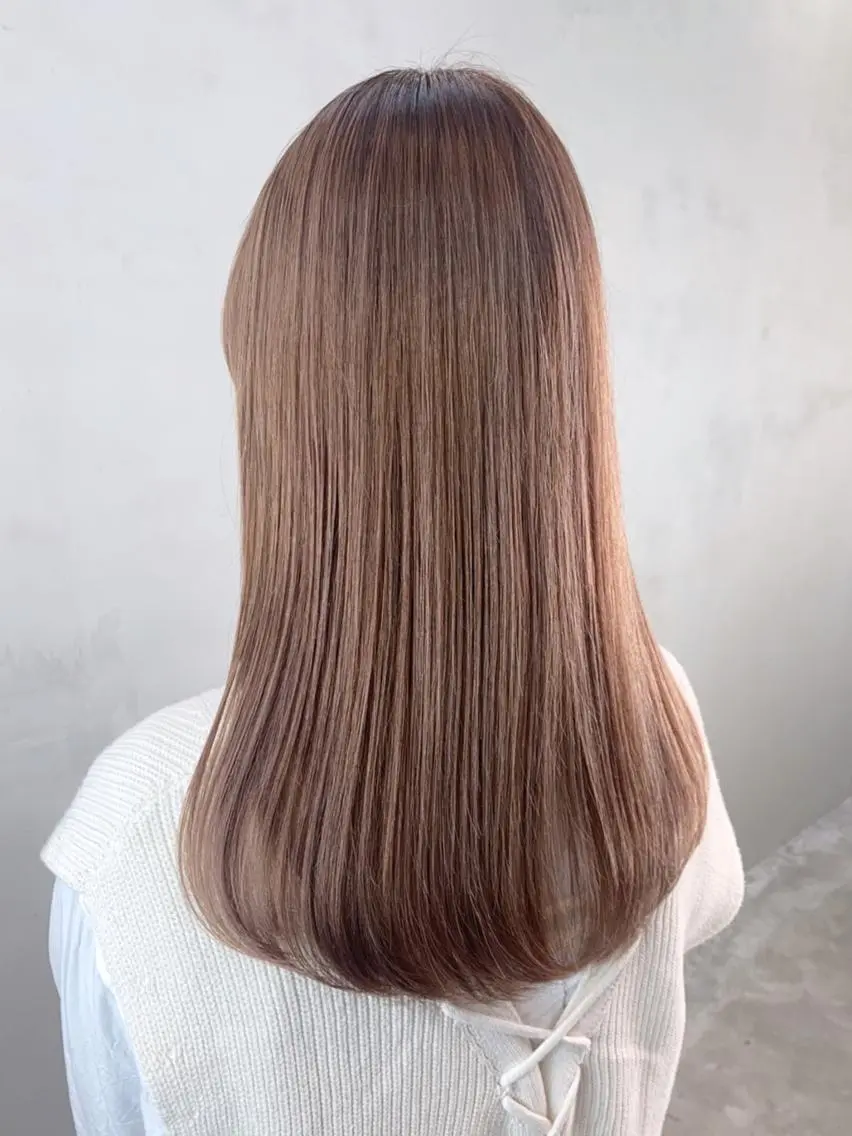 カラー パーマ ヘアアレンジ ベージュカラー ショコラベージュ ITbyALBUM 浦和店のヘアスタイル