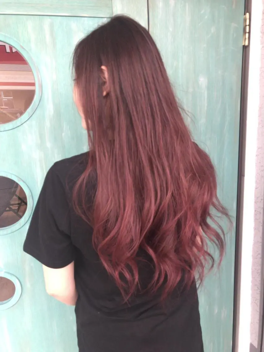 ロング カラー ヘアカラー レイヤーカット匠 イソザキノリユキのヘアスタイル
