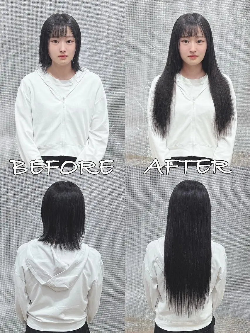 ロング カラー ヘアアレンジ シールエクステ バレイヤージュ ブリーチ ケアブリーチ ダブルカラー LIP 大阪本店 エクステ MISAのヘアスタイル