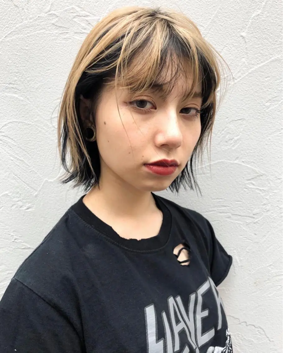 ショート カラー デザインカラー インナーカラー カット ヘアカラー トリートメント 村上雅人 ナチュラルモードのヘアスタイル