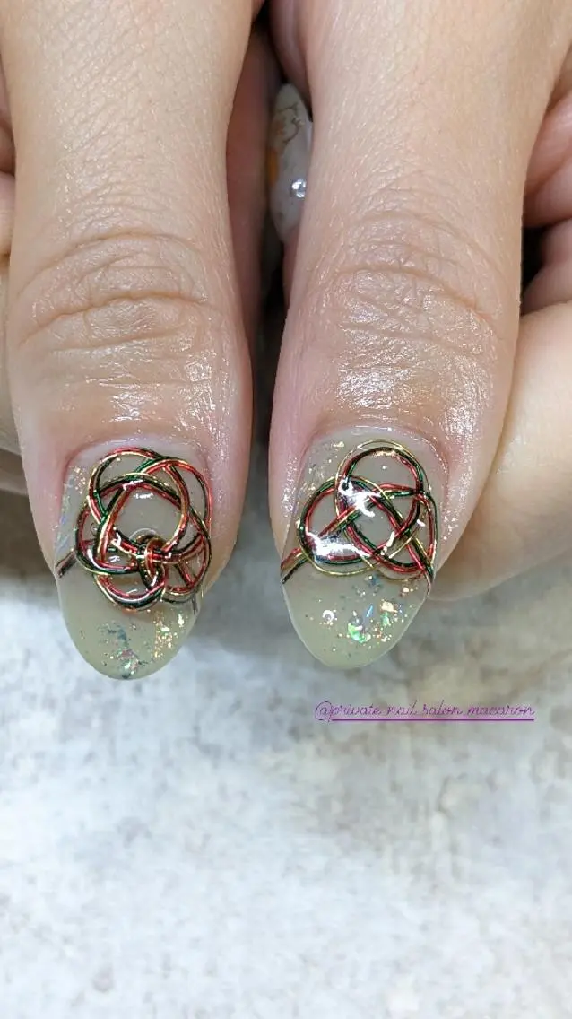 ネイル 成人式 nail salon macaron のネイルデザイン