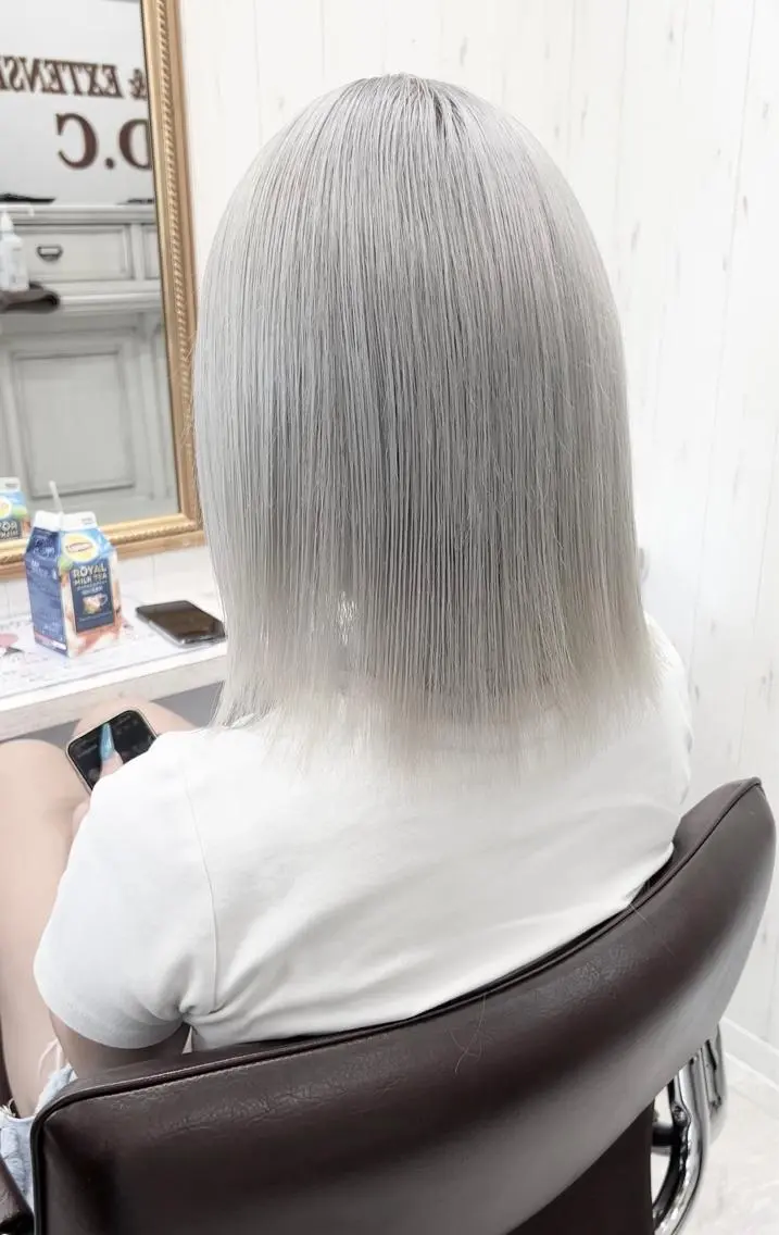 ミディアム カラー カット ヘアカラー TAKATO ✨ハイトーン✨のヘアスタイル