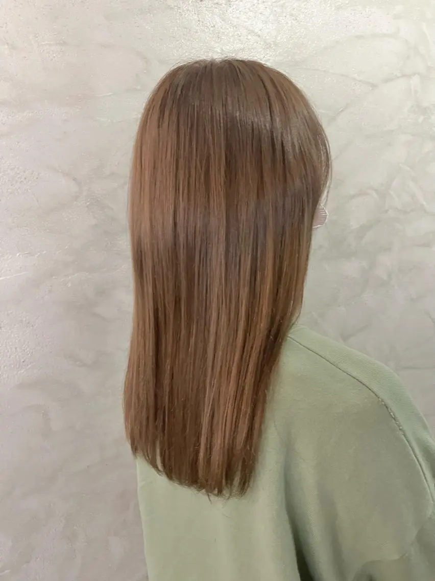セミロング カラー ブリーチ ブリーチなしカラー 透明感カラー/ ブリーチ無し/RYOのヘアスタイル
