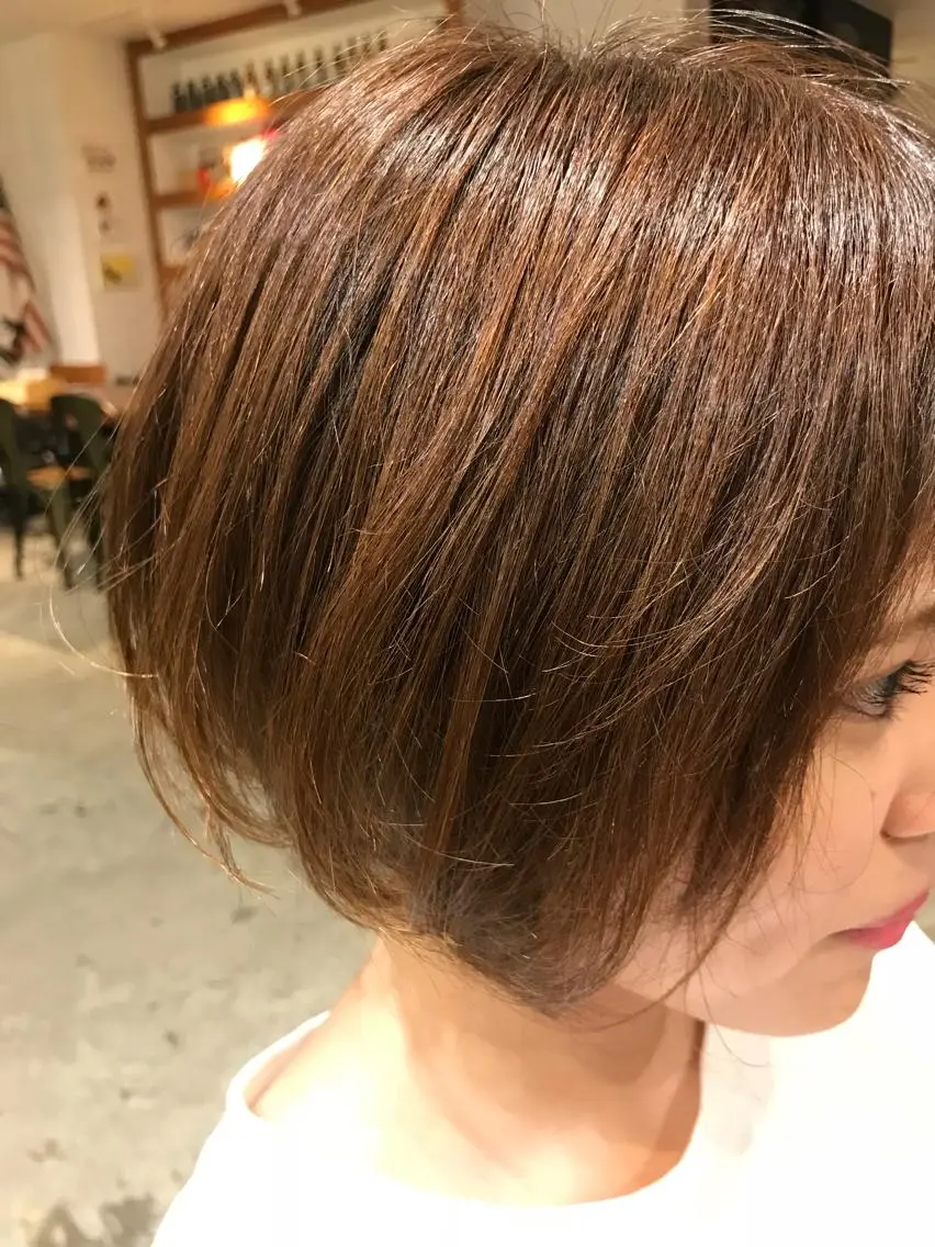 ショート カラー ヘアカラー トリートメント ⭐️ハイクオリティ カラー杉本雄志⭐️のヘアスタイル