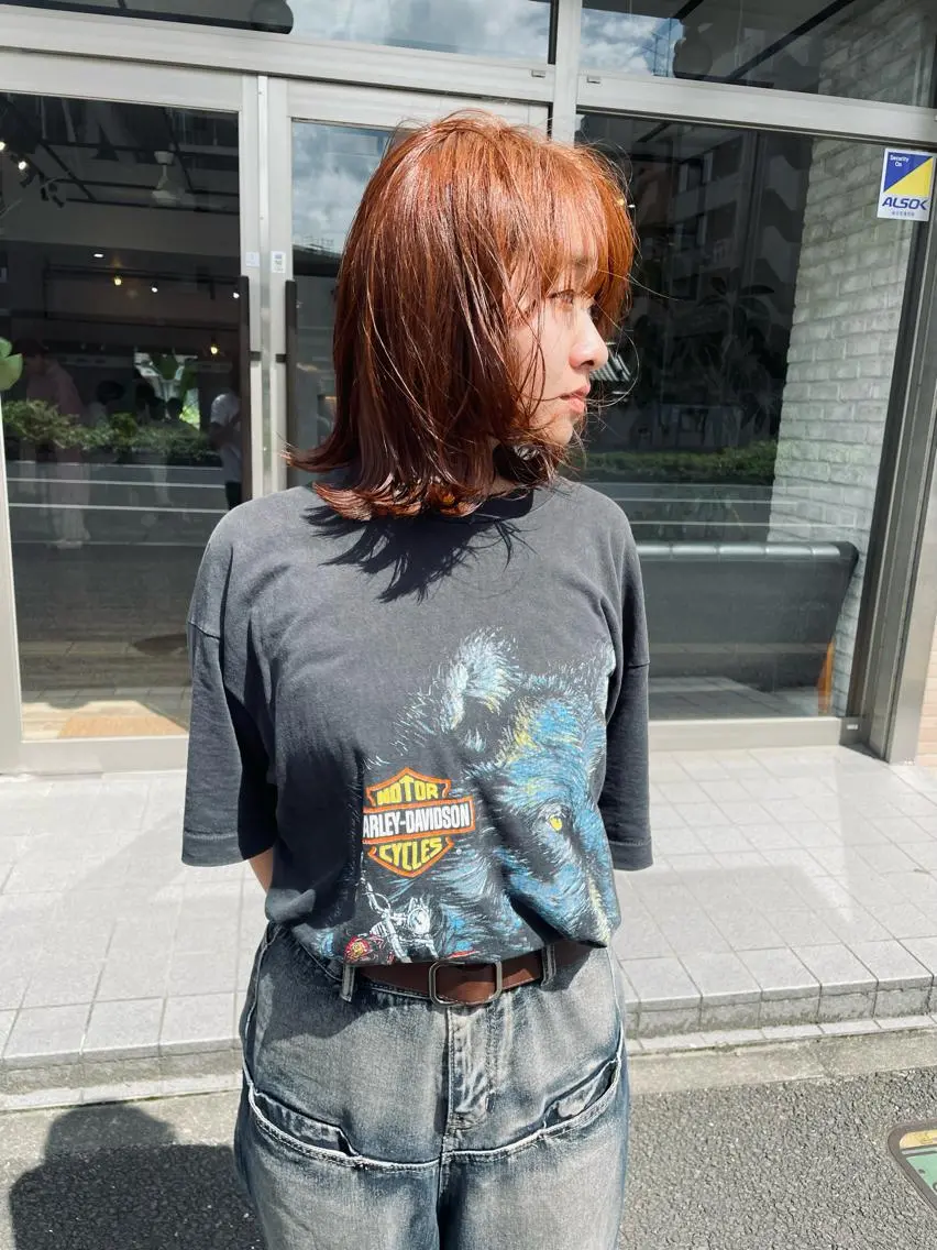 ミディアム カラー Basis 田口豪司のヘアスタイル