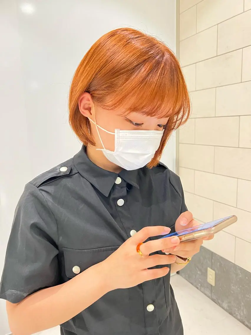 ショート カラー フルガキ ハルカ天神美容室のヘアスタイル