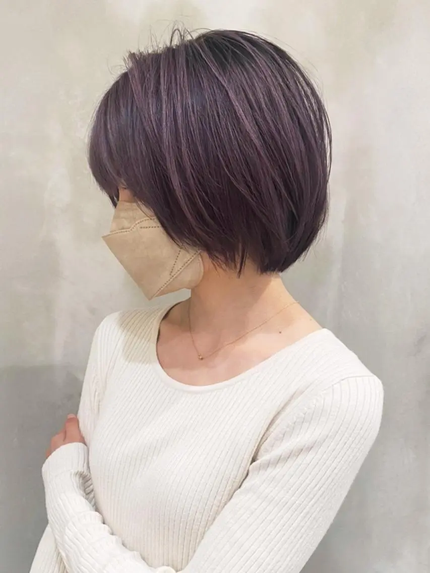 ミディアム パーマ カラー ヘアアレンジ ITbyALBUM 松戸のヘアスタイル