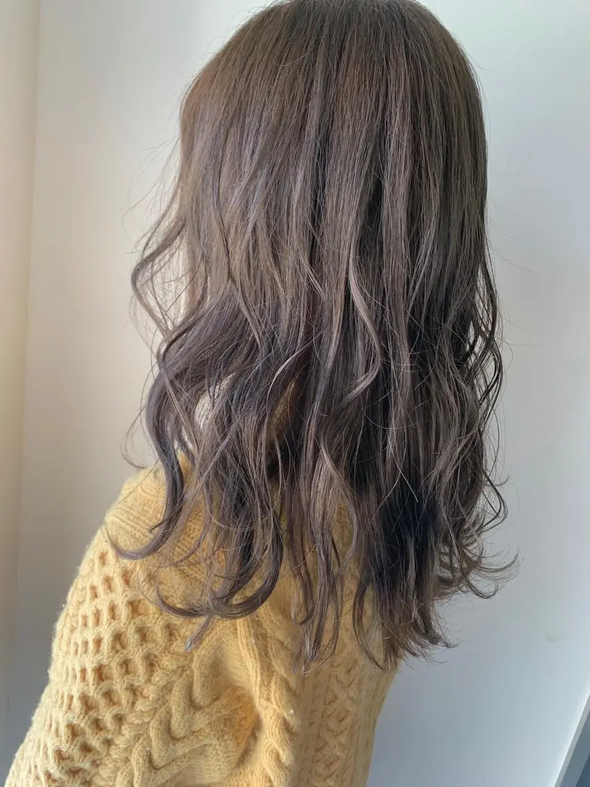 セミロング カラー カット ヘアカラー トリートメント 髪質改善will hairdesignのヘアスタイル
