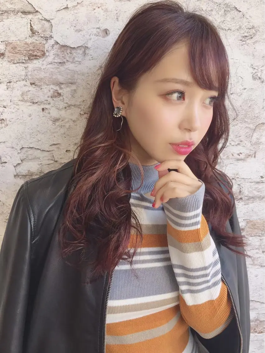 セミロング カラー ヘアアレンジ イルミナカラー Watai 艶髪 當間 大知のヘアスタイル