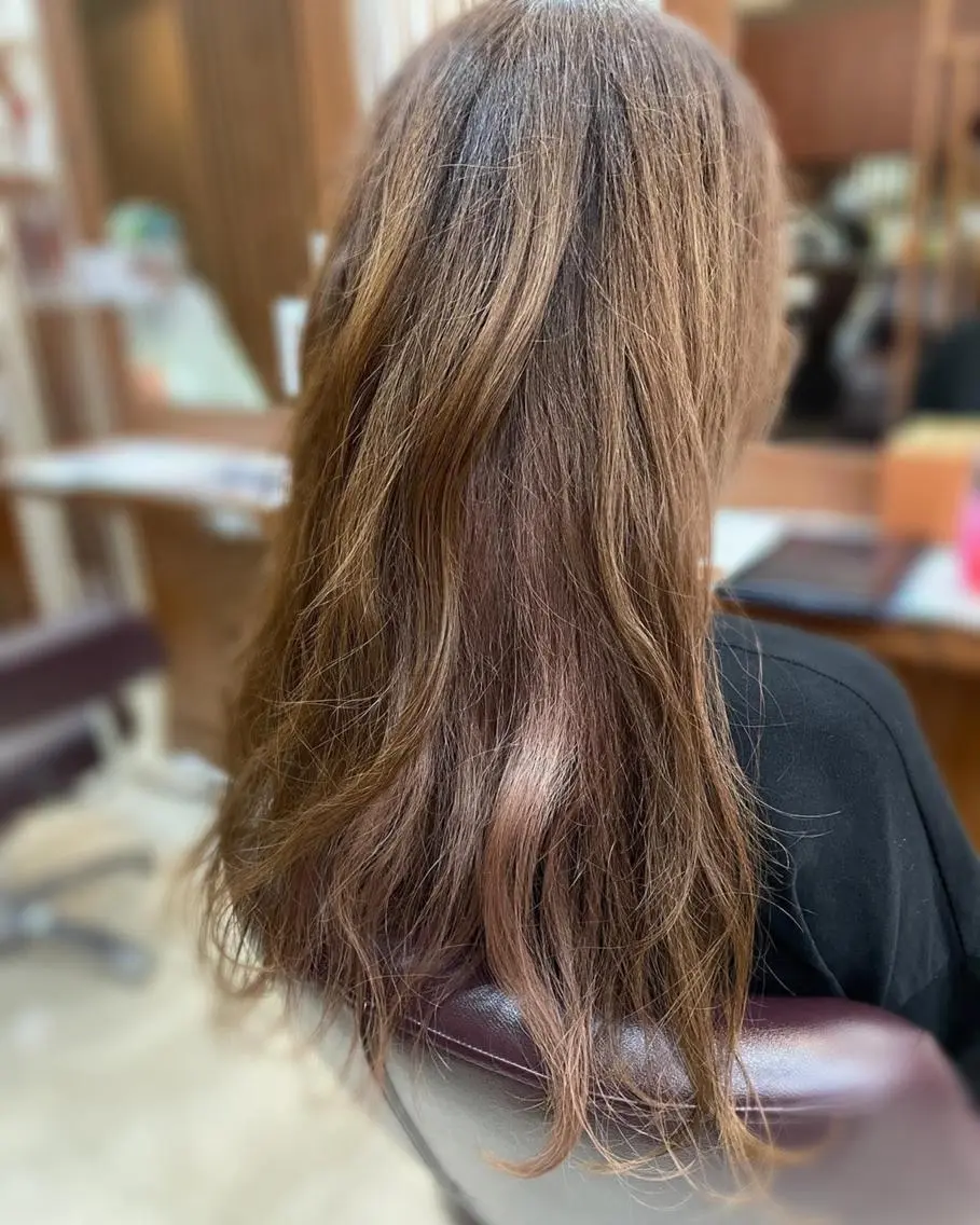 ショート カラー ベージュカラー ハイライトカラー インナーカラー ピンクカラー ピンクベージュ justbeauty CiNQのヘアスタイル