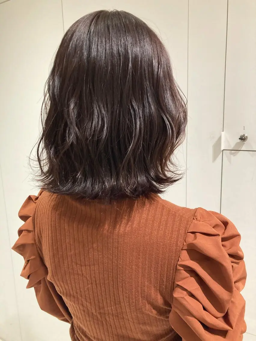 ミディアム カラー ヘアカラー 透明感カラー🫧 nanohaのヘアスタイル