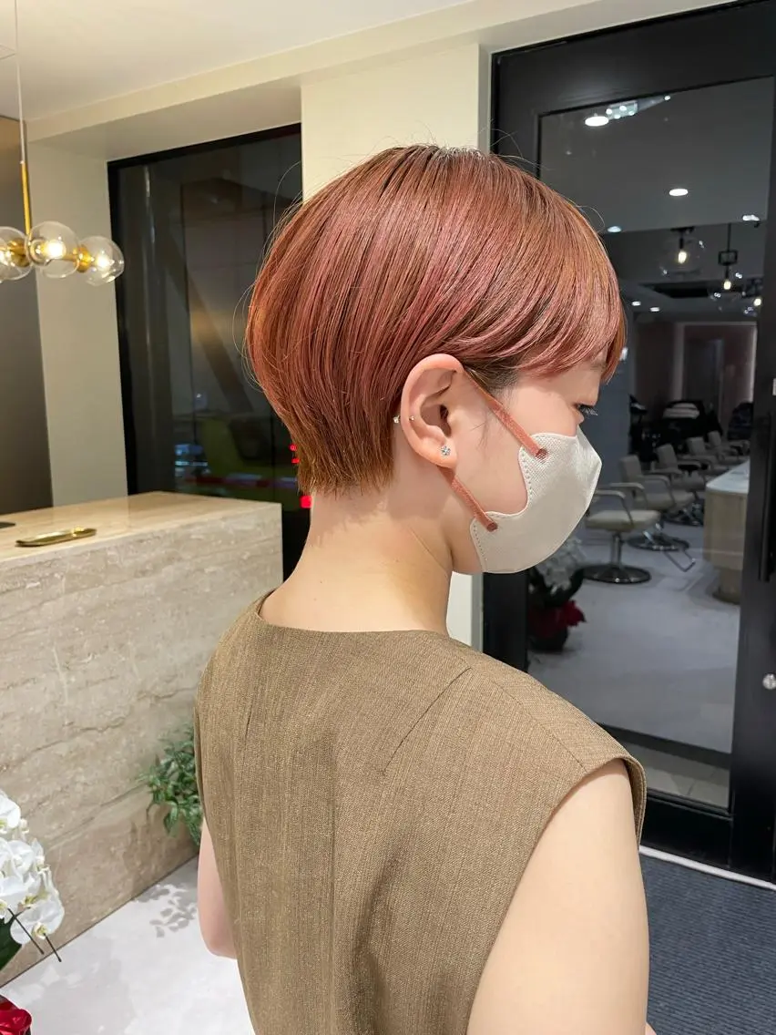 ショート ハンサムショート 丸みショート アッシュ アッシュブラウン ボブ 髪質改善&透明感 ⭐️高本裕基のヘアスタイル